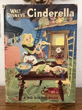 Vintage Walt Disney’s Cinderella Big Golden Book